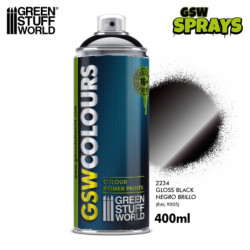 Imprimación Negra Spray Brillo 400 ml