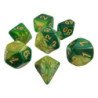 7x Dados Mix 16mm - Verde Marmol
