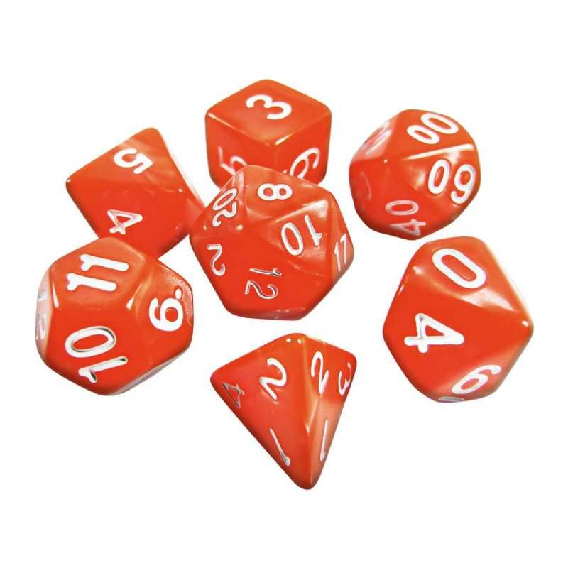 7x Dados Mix 16mm - Naranja
