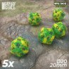5x Dados D20 20mm - Lima Marmol