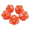 5x Dados D20 20mm - Naranja