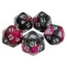5x Dados D20 20mm - Lila Marmol
