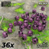 36x Dados D6 12mm - Rosa Marmol
