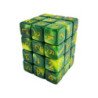 36x Dados D6 12mm - Verde Marmol