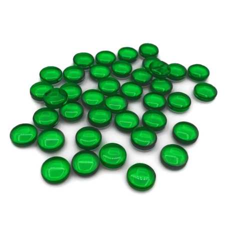 Gemas de plastico 12mm - Verde