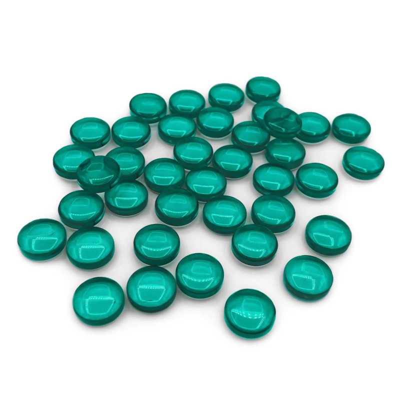 Gemas de plastico 12mm - Turquesa