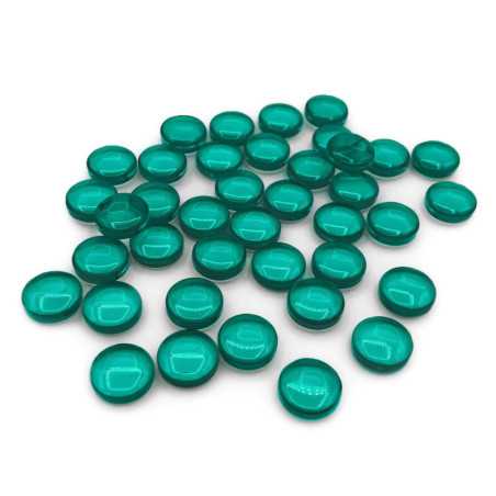 Gemas de plastico 12mm - Turquesa