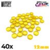 Gemas de plastico 12mm - Amarillo
