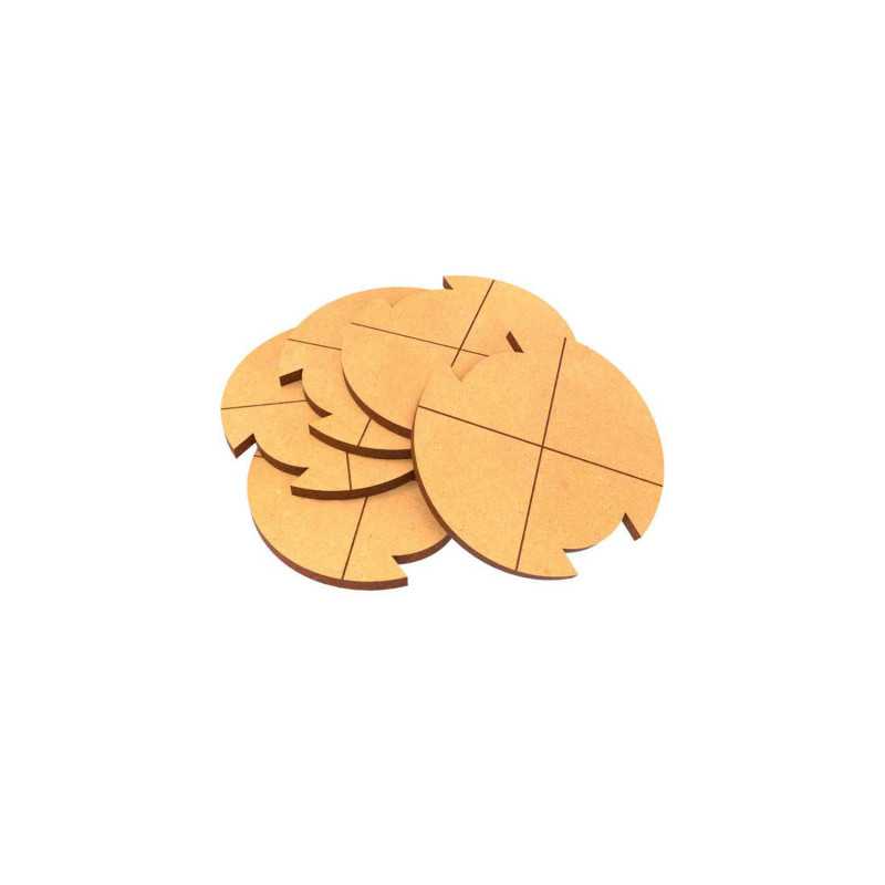 Peanas MDF - Redondas 50 mm (Legion)