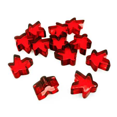 Meeples 16x16x8mm - Rojos