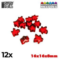 Meeples 16x16x8mm - Rojos