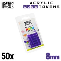 Tokens Cubos Violeta 8mm