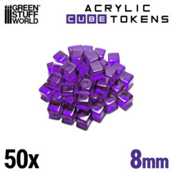 Tokens Cubos Violeta 8mm