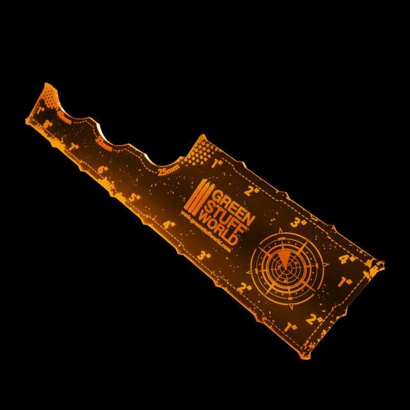 Regla Gaming - Fluor Naranja 8 pulgadas