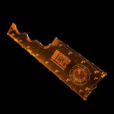 Regla Gaming - Fluor Naranja 8 pulgadas
