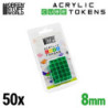 Tokens Cubos Verdes 8mm