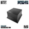 Peana madera cuadrada 8x8 cm Negro