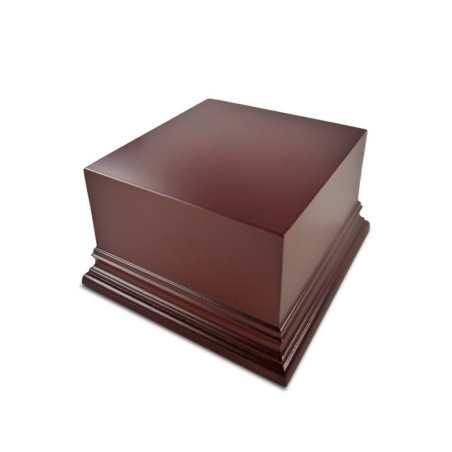 Peana madera cuadrada 8x8 cm - Avellana