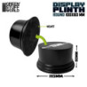 Peana madera redonda 10cm - Negro