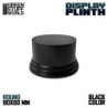 Peana madera redonda 8cm - Negro
