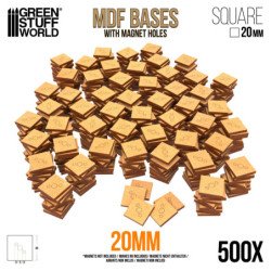 Peanas DM - Cuadradas 20 mm (Pack x500)