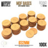 Peanas DM - Redondas 32 mm (Pack x100)