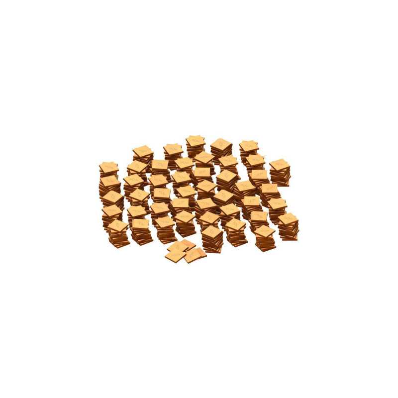 Peanas DM - Cuadradas 25 mm (Pack x500)