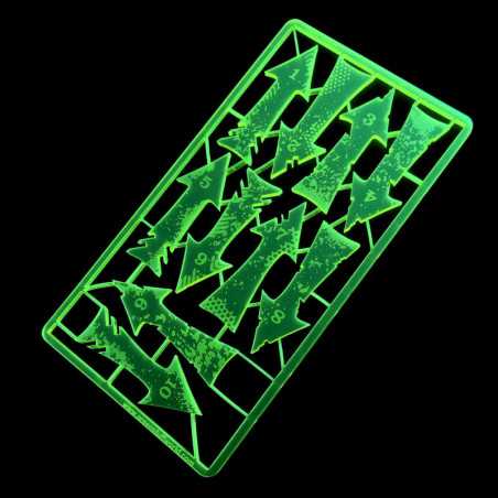 Flechas de Carga y Retirada - Fluor Verde