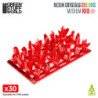 Cristales de Resina ROJO - Medianos