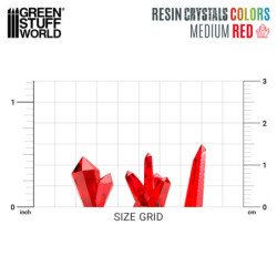 Cristales de Resina ROJO - Medianos