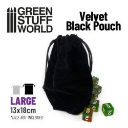 Bolsa de Terciopelo Negra (Grande) 13x18cm
