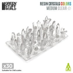 Cristales de Resina TRANSPARENTES - Medianos