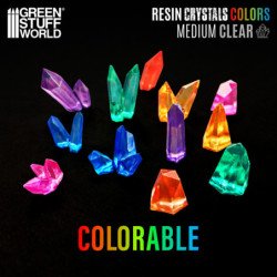 Cristales de Resina TRANSPARENTES - Medianos