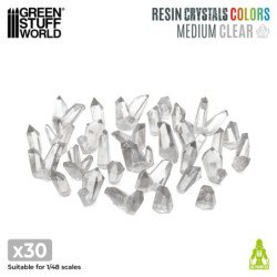 Cristales de Resina TRANSPARENTES - Medianos