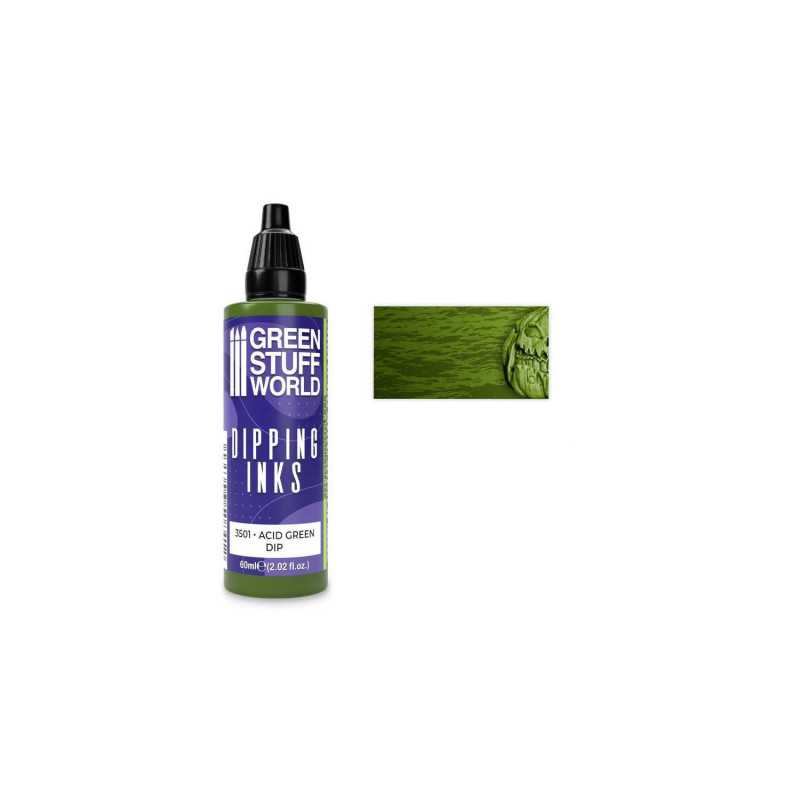 Pintura Dipping ink 60 ml - ACID GREEN DIP