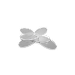 Peanas de Plástico con HUECO transparente - Ovaladas 60x35mm