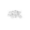 Peanas de plástico transparentes con HUECO - Redondas 25mm