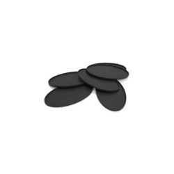 Peanas de plástico con HUECO - Ovaladas 90x52mm