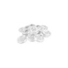 Peanas de plástico transparentes con HUECO 32mm