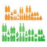 Botellas de Vino y Cerveza de resina 1:48