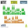 Botellas de Vino y Cerveza de resina 1:48