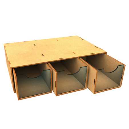 Cajonera modular 3 cajones madera DM