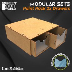 Cajonera modular 2 cajones madera DM