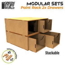 Cajonera modular 2 cajones madera DM