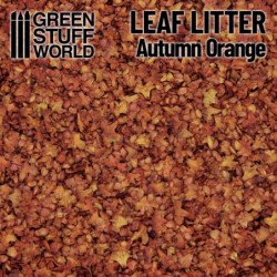Hojas Naturales Grandes - Naranja Otoño