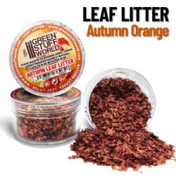 Hojas Naturales Grandes - Naranja Otoño