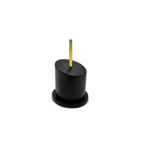 Pedestal Bustos Redondo Negro 2,5x2,5 cm