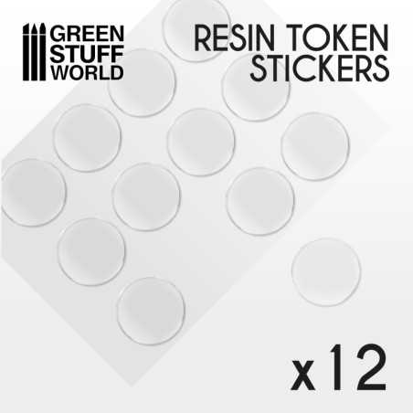12x Cabuchones Adhesivos Epoxi 40mm