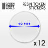 12x Cabuchones Adhesivos Epoxi 40mm