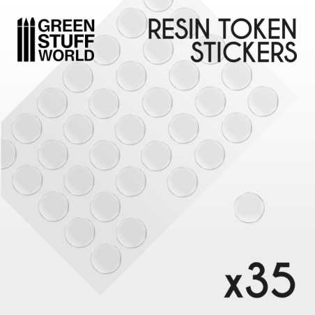 35x Cabuchones Adhesivos Epoxi 25mm